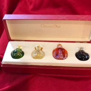 Vintage Christian Dior Parfum Samples Gift Box